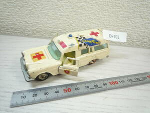 DF703 マッチボックスキングサイズミニカーメルセデスベンツ救急車Matchbox King Size Nr. K-6 Mercedes Benz "Binz" Ambulance