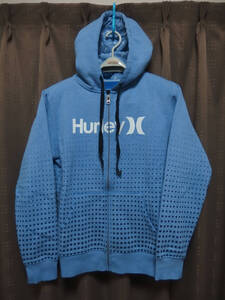 ☆HURLEY ハーレー ドットロゴ パーカー sizeS BLUE☆