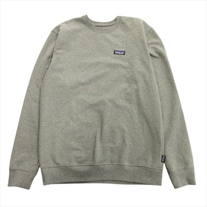 美品 19aw パタゴニア Patagonia P-6 ラベル・アップライザルクルースウェットシャツ P-6 Label Uprisal Crew Sweatshirt M グレー メンズ