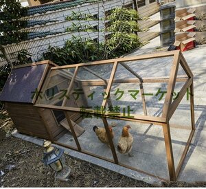 大好評 鶏用ケージ 鶏小屋 鶏小屋放し飼いの屋外鶏小屋二重層日焼け防止中庭ウサギ農場ペット用品巣箱 家禽生息地用品 A226