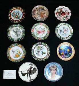 未使用品 フランクリンミント Franklin Mint ロイヤルドルトンVictorian Rose 記念プレート飾皿 洋食器 絵皿プレート まとめ売り11点 