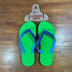 【送料込み／新品】CH63-1010　CHUMS チャムス　Boobeach Sandal ビーチサンダル　ライム/ネイビー　Mサイズ　25-27cm 旧カラー　レア