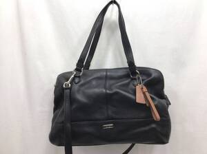 COACH コーチ ハンドバッグ ショルダーバッグ ブラック レザー 24052702