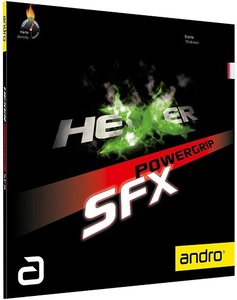 [卓球]HEXER POWERGRIP SFX(ヘキサーパワーグリップSFX) 黒・1.9 andro(アンドロ)