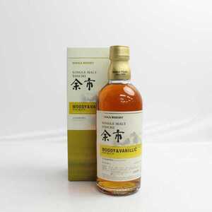 1円~NIKKA（ニッカ）余市 シングルモルト ウッディ＆バニラ 55％ 500ml ※箱キズ E24L090003