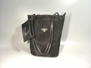 PRADA プラダ メッシュ トート バッグ ポーチ付き 希少 オールド