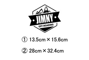 ジムニー　④　jimny　シエラ　4×4　四駆　4WD　オフロード　スズキ　jb3　ja11　ja64　カッティングステッカー