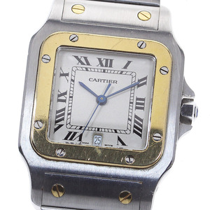 ベルトジャンク カルティエ CARTIER W20011C4 サントスガルベLM コンビ クォーツ メンズ _844140