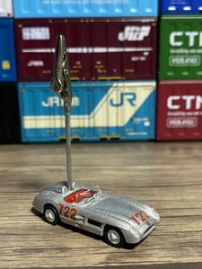 ◎メルセデス・ベンツ 300SLR メモスタンド◎オリジナル加工品 メモクリップ 車雑貨 文具 ハンドメイド Mercedes-Benz