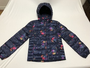 ★GAP kids/ ギャップ キッズ　ジャケット　フード付きジャンバー　＜XL・150cm＞　濃紺　花柄