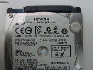 530217◆◇HITACHI HTS723232A7A364 SATA 320GB 初期保有◇◆