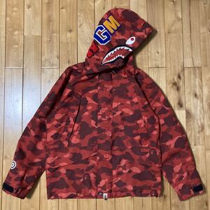 シャーク スノボ ジャケット Lサイズ a bathing ape shark hoodie snowboard jacket BAPE camo シャーク パーカー エイプ ベイプ oz7