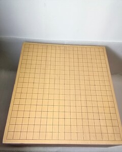  囲碁盤 脚付 盤厚み17cm 総重量約12.7kg 44.5×40.5ｃｍ/高さ29.5cm　へそ有 レトロ　現状渡し品 ②