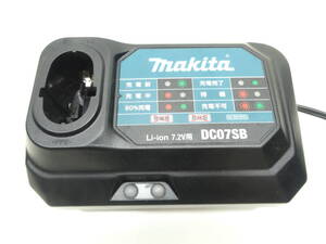 y4095 マキタ 純正 DC07SB バッテリー 7.2V 充電器 通電品