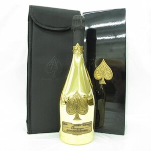 【未開栓】ARMAND DE BRIGNAC アルマン・ド・ブリニャック ブリュット ゴールド シャンパン 750ml 12.5% ケース付 11742902 1222