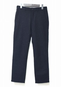 BEAMS（ビームス）ホームスパン スラックス カラーネップ 黒 S Homespun Slacks ボトム Wool Pants カラフル Color おしゃれ トラウザー