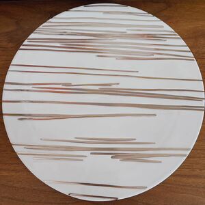 Luzerne 食器　フラット　プレート皿　直径30cm ケーキ皿 未使用自宅保管品 シルバー