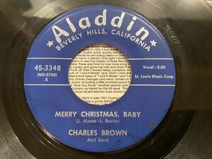 Charles Brown And Band US 7inch Black Night / Merry Christmas Baby Jump Blues