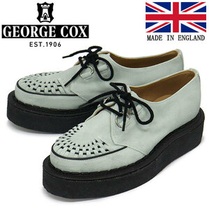 GEORGE COX (ジョージコックス) SKIPTON 3588 VI ラバーソール レザーシューズ 035 ICE SUEDE UK6-約25.0cm