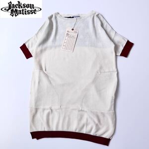 タグ付き未使用 JACKSON MATISSE AMERICAN FLAG KNIT DRESS ジャクソンマティス アメリカンフラッグ鹿の子ニットチュニック ONE 春夏