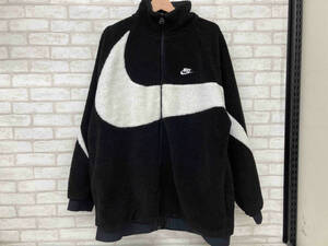 NIKE SWOOTH FULL ZIP JACKET AJ2701-010 ナイキ リバーシブル ボアジャケット ブラック ホワイト メンズ L ストリート