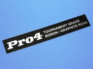 ufm ウエダ Pro4 ■ ステッカー　130×19mm ウエダ フィッシング マニュファクチャー ボロン ロッド シール