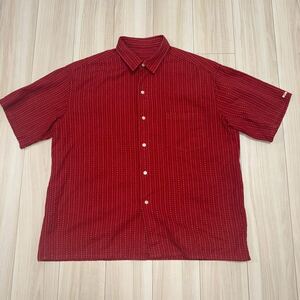 Porter Classic HAPPY RED SHORT SLEEVE SHIRT RED/ポータークラシック ハッピーレッドショートスリーブシャツ レッド