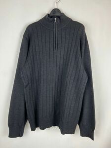 EXTRA FINE MERINO WOOL HALF ZIP KNIT