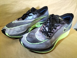 【送料無料】NIKE ZOOMX VAPORFLY NEXT% ヴェレリアンブルー/ヴェイパーグリーン AO4568-400ナイキ ヴェイパーフライ 25.0cm