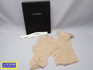 CHANEL シャネル タイツ S ストッキング ベージュ 2010春夏 中古B+ 【送料無料】 A-8490