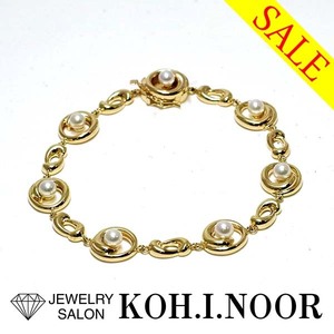 《SALE》タサキ アコヤパール 4.0mm～4.4mm 18金イエローゴールド K18YG ブレスレット TASAKI 真珠 パール