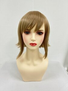 コスプレウィッグ 仮装 アニメ 人気 耐熱★Wigs2you C-008 アッシュブラウン ブラウン 茶髪 ショートタイル 白髪 隠す カツラ レーディス