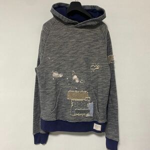 美品 ポロ ラルフローレン デニム&サプライ ダメージ リペア 加工 スウェット パーカー S polo Ralph Lauren denim&supply PARKA