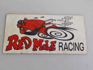 旧車 RED MOLE RACING ステッカー 昭和 レトロ オートアクセサリー