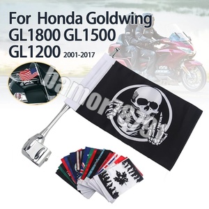 格安★オートバイのアルミニウム旗竿,リアサイドアンテナ,honda goldwing 1800,glas1800,gl1500,gl1200用のフラグポール