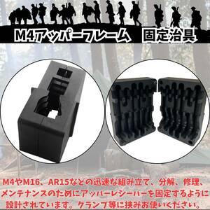 バイスブロック M4 AR15 アッパー レシーバー ツール 工具 メンテナンス ライフル M16 フレーム 固定 治具 サバゲ―【1セット】