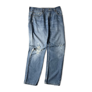 90s Levis 505 クラッシュ デニム パンツ 34 30 / 90年代 カナダ製 オールド リーバイス ジーンズ ジーパン ダメージ