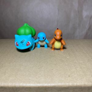 3体セット ポケモン フィギュア フシギダネ ゼニガメ ヒトカゲ スケールワールド