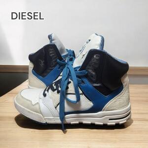 DIESEL ハイカットスニーカー メンズ ホワイト