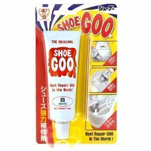 SHOEGOO シューグー 白色タイプ 靴 修理 ソール かかと 補修 手入れ ゴム製品 100g 送料無料 (112)