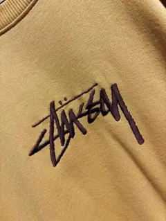 STUSSY Stock Applique スウェット XL ロゴ刺繍 レトロ