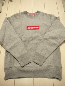 Supreme シュプリーム 初期 Box Logo Crewneck Sweatshirt Grey ボックス ロゴ クルーネック スウェット シャツ トレーナー グレー M