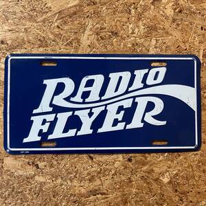 Radio Flyer ラジオ フライヤー プレート TIN SIGN 看板 バイク 自転車 青 