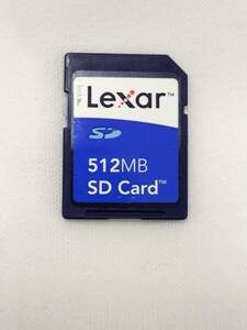 Lexar　SDカード　512MB　メモリーカード　フォーマット済み　現状品