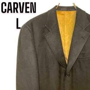 CARVEN PARIS カルバンパリス 人工皮革 テーラードジャケット L