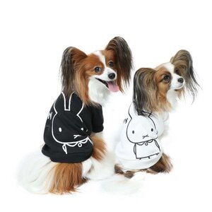 【Mサイズ】限定 ミッフィー 公式 ビッグフェイス トレーナー ブラック 黒 犬服 ペット服 Official Licensed Miffy Big Face Sweatshirt