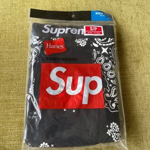 国内正規品 Supreme × Hanes Bandana Boxer Briefs BLACK Sサイズ 22FW限定 シュプリーム ボクサーパンツ ペイズリー