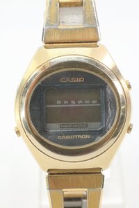 CASIO カシオ CASIOTRON カシオトロン TRN-120 クォーツ デジタル メンズ 腕時計 アンティーク ゴールドカラー 2087-HA