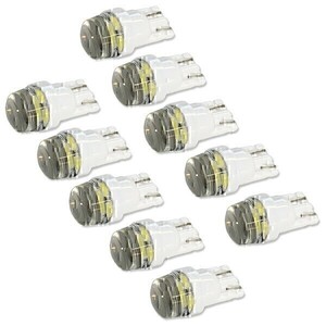 【318】 09272401■ 汎用 T10 LEDメーター球 5SMD ホワイト 10球セット Z400FX E4