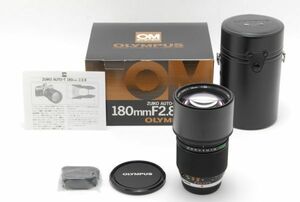 [A Top Mint] OLYMPUS OM-SYSTEM ZUIKO AUTO-T 180mm f/2.8 Lens Box From JAPAN 8927